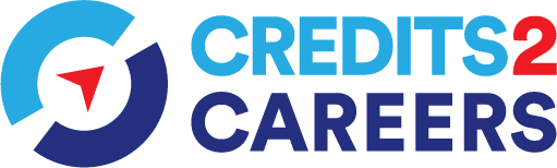 Credits2Careers logo with a stylized gauge icon and the text “CREDITS2 CAREERS.”