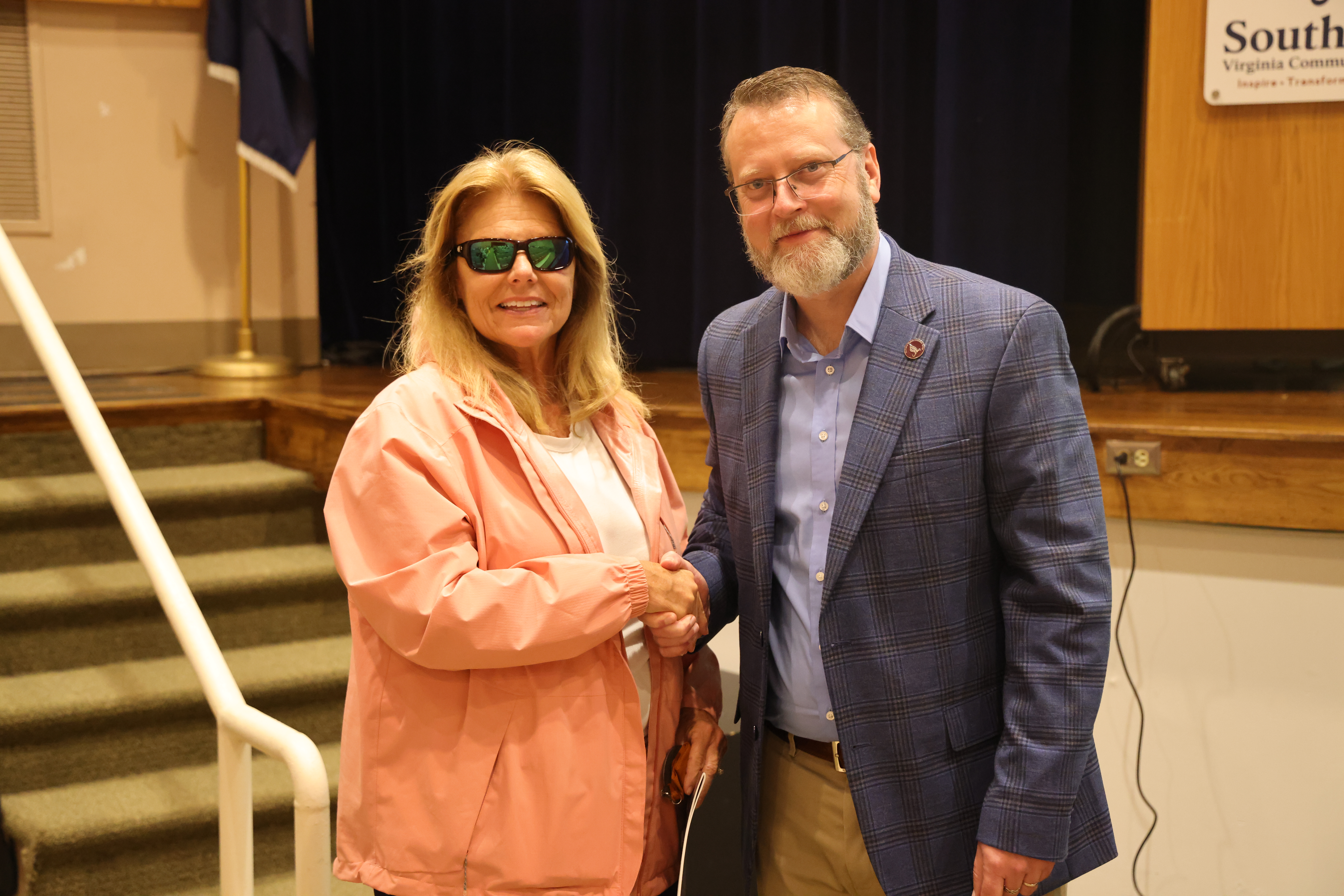 Kim Smith with Dr. Hayes