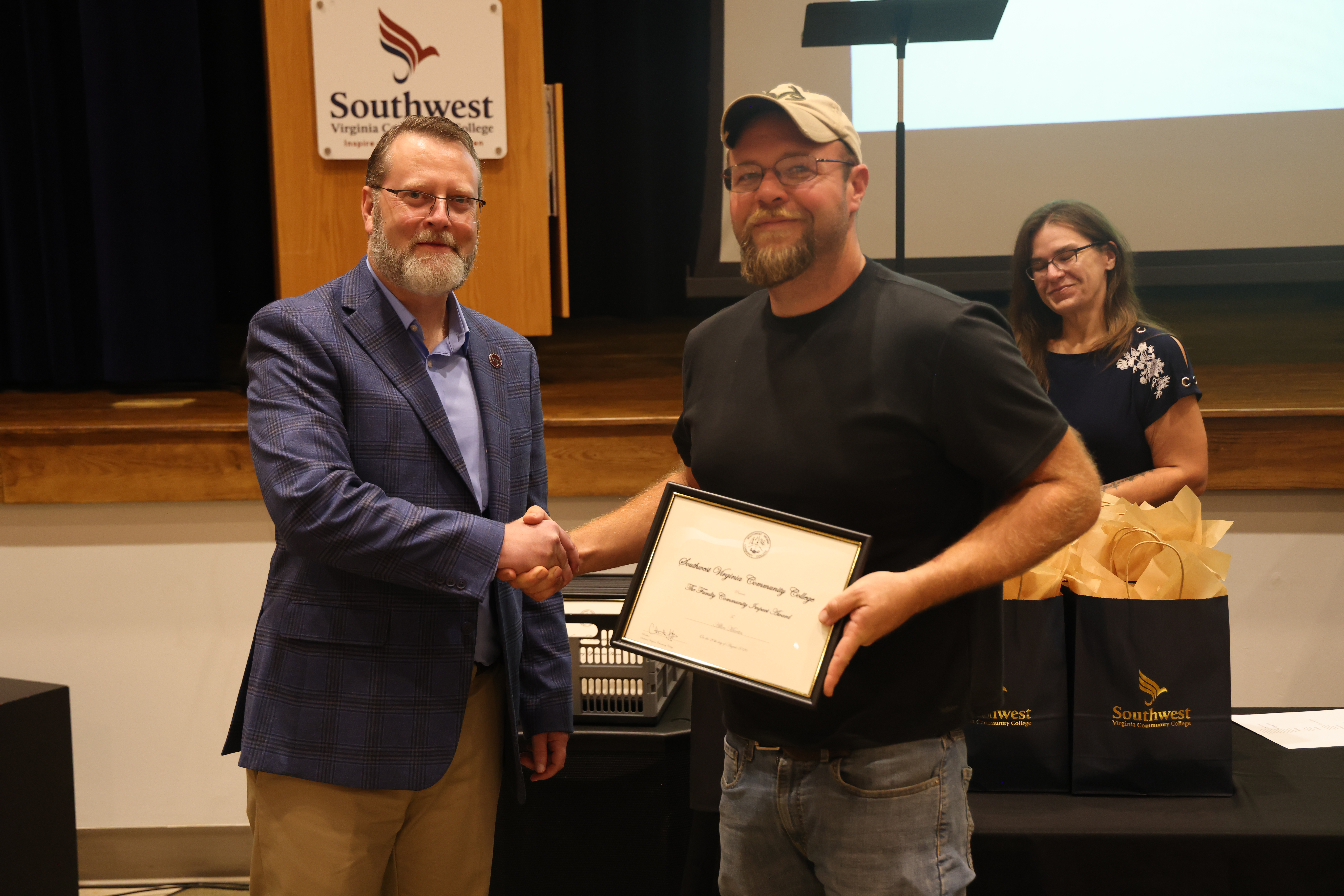 Allen Martin with Dr. Hayes