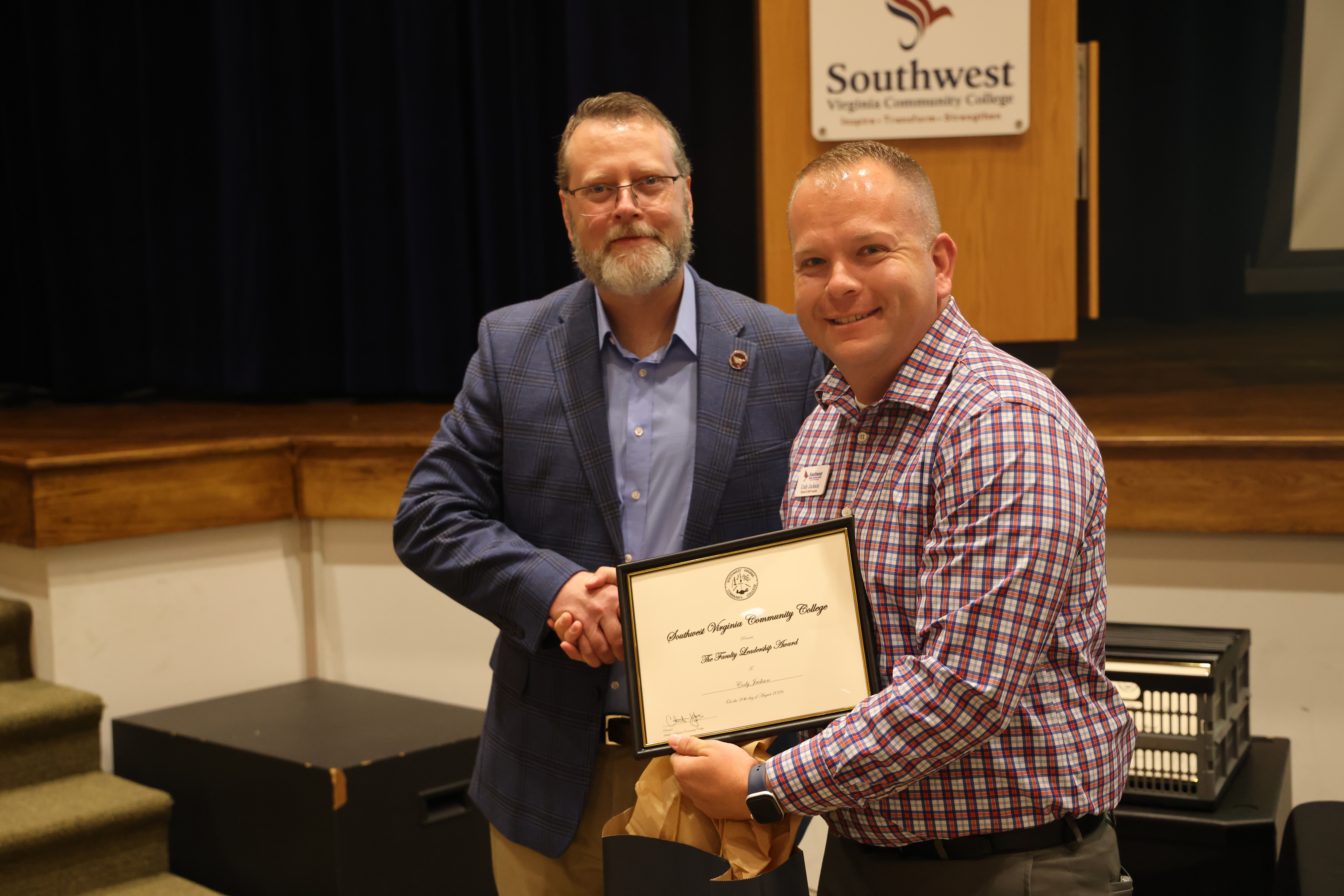 Cody Jackson with Dr. Hayes